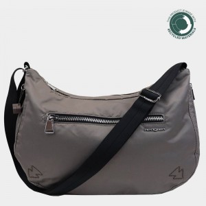 Torba Crossbody Hedgren Ann Damskie Szare Brązowe | AYI7156EG