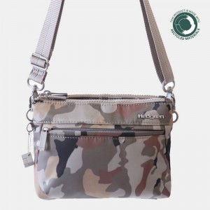 Torba Crossbody Hedgren Rain Sustainably Made Damskie Szare Camo | NLS8956AQ