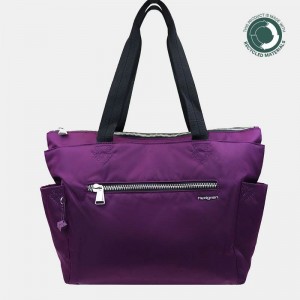 Torby Tote Hedgren Margaret Sustainably Made Damskie Fioletowe | QUJ9657QB