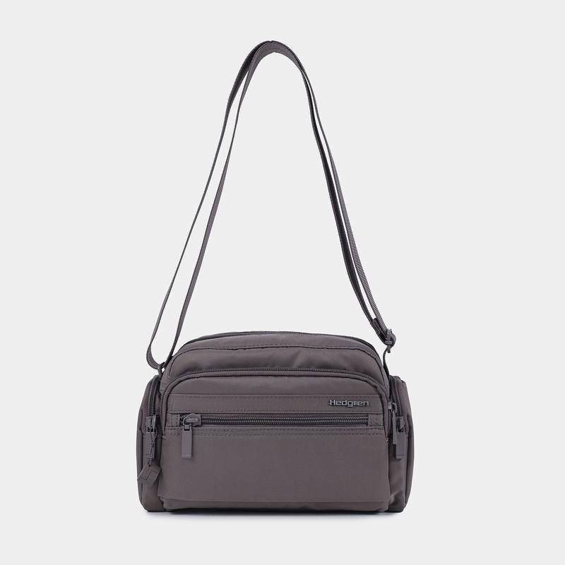 Torba Crossbody Hedgren Emily Damskie Szare Brązowe | RRD730ZV