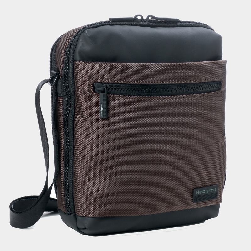 Torba Crossbody Hedgren Inc Vertical Damskie Brązowe Czarne | PNU7242GC