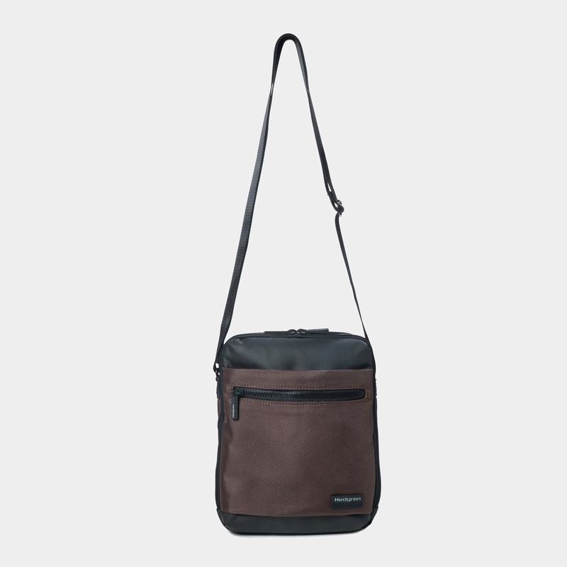 Torba Crossbody Hedgren Inc Vertical Damskie Brązowe Czarne | PNU7242GC