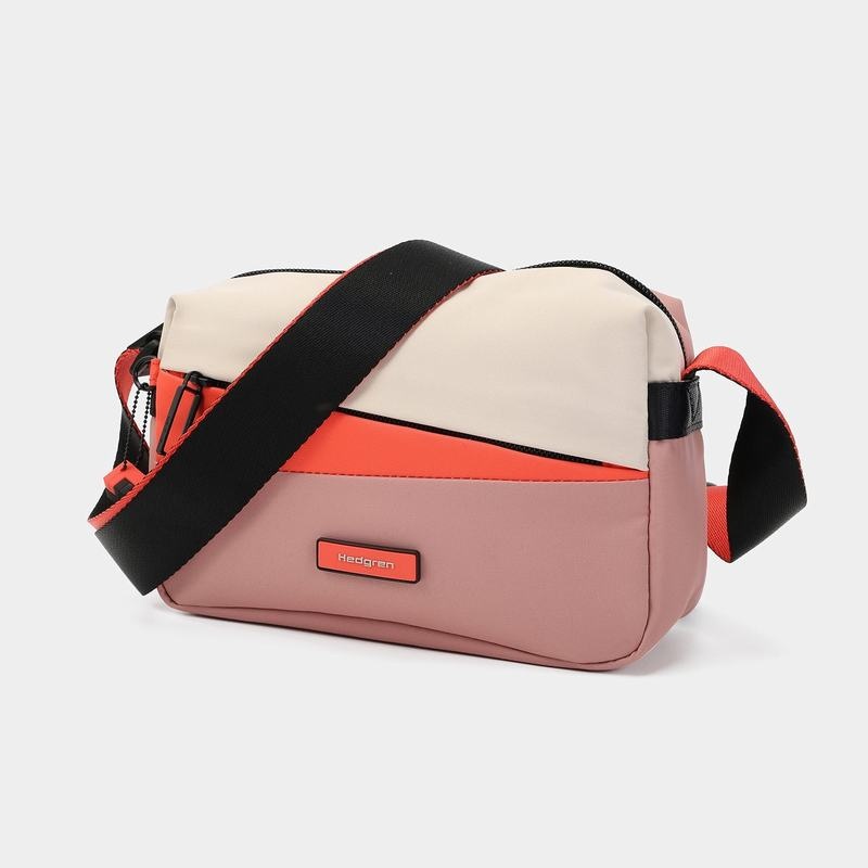 Torba Crossbody Hedgren Neutron Small Damskie Różowe Pomarańczowe | TQO1622HA