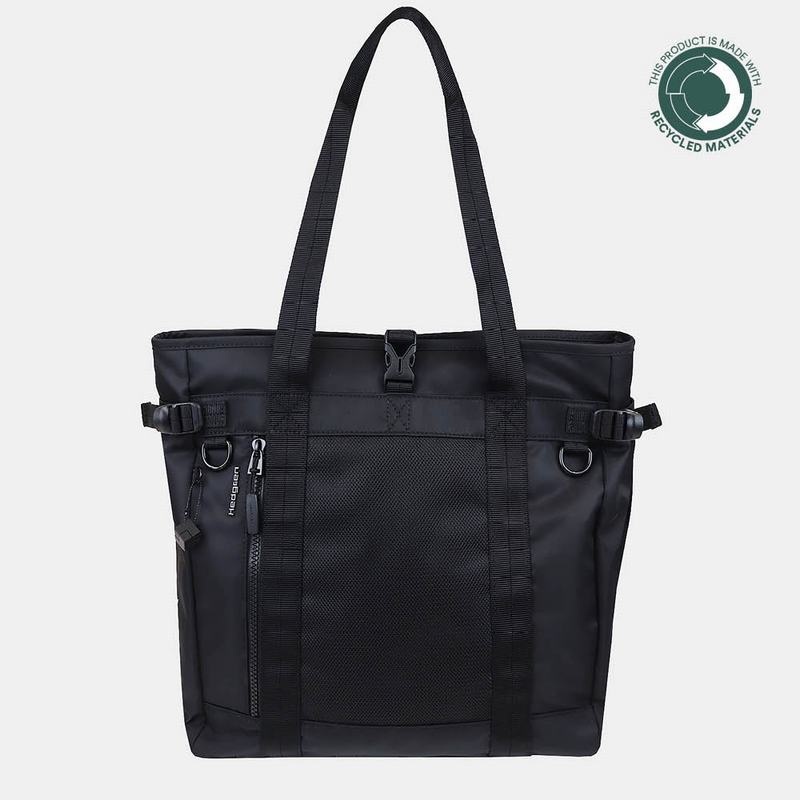 Torby Tote Hedgren Summit Sustainably Made Damskie Czarne | QHY6174PV